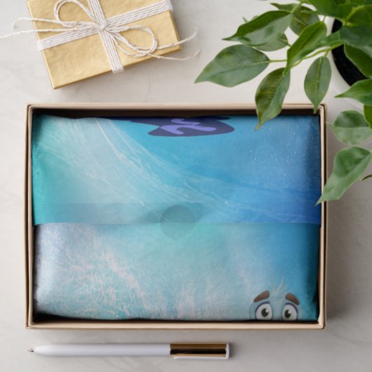 Weefseldocument Zeemeeuw Vis Vogel Oceaangolf Tissuepapier (Geschenk)