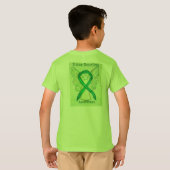 Weefseldonatie Bewustmaking Green Ribbon Angel T-s T-shirt (Achterkant volledig)