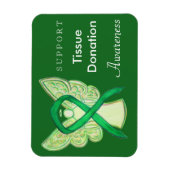 Weefseldonatie Bewustmaking Ribbon Angel Magnet Magneet (Verticaal)