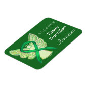 Weefseldonatie Bewustmaking Ribbon Angel Magnet Magneet (Linkerzijde)