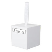 weefselhouder decoratie (Voorkant hoekig)