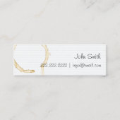 Weefselkaart met laag-tech-koffiegehalte voor noti mini visitekaartje (Voorkant)