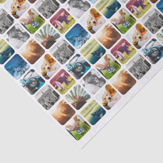 Weefselpapier 10 White met fotobewerking Tissuepapier (Detail)