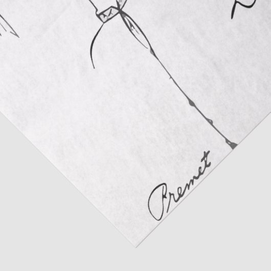 Weefselpapier 1925 Franse Modes Tissuepapier (Detail)