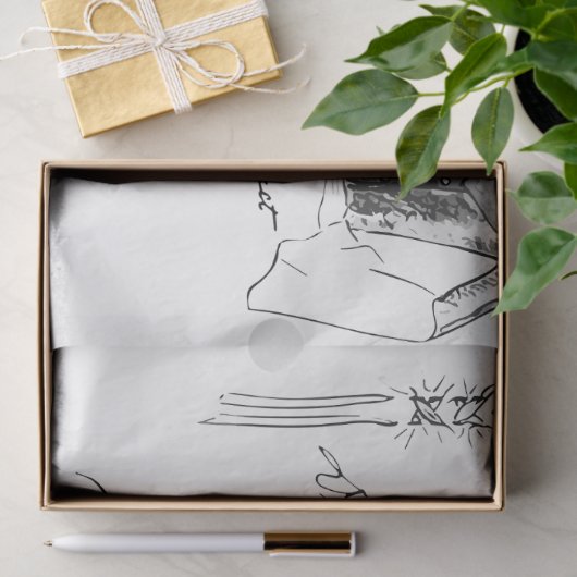 Weefselpapier 1925 Franse Modes Tissuepapier (Geschenk)