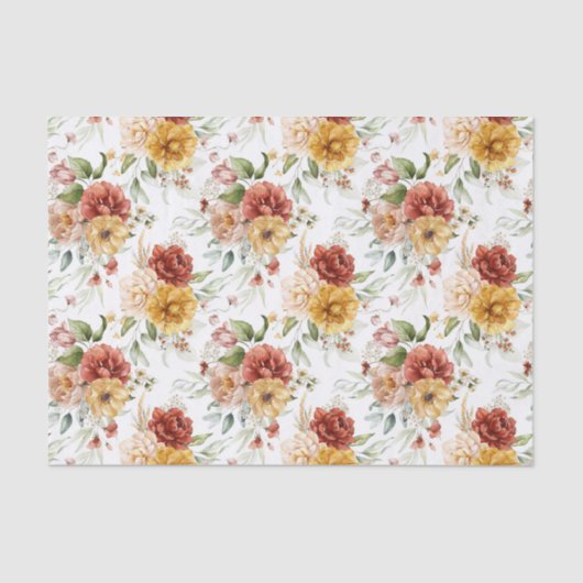 Weefselpapier 3 vellen, Dutch Still Life Floral Ar Tissuepapier (Voorkant)