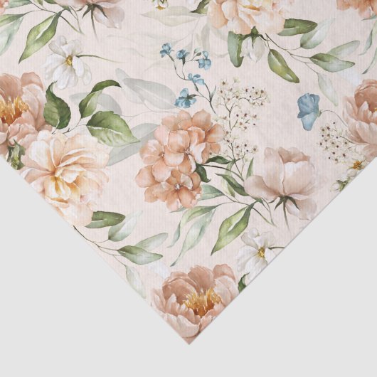 Weefselpapier 3 vellen, Dutch Still Life Floral Ar Tissuepapier (Detail)