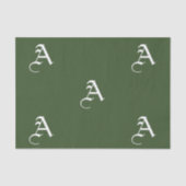 Weefselpapier - AANGEPASTE INITIAAL Tissuepapier (Voorkant)