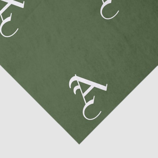 Weefselpapier - AANGEPASTE INITIAAL Tissuepapier (Detail)