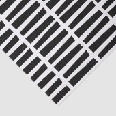 Weefselpapier / Abstracte zwarte lijnen Tissuepapier (Detail)