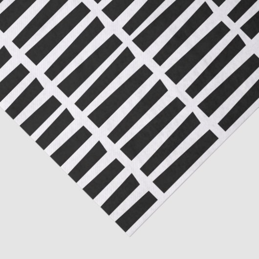 Weefselpapier / Abstracte zwarte lijnen Tissuepapier (Detail)