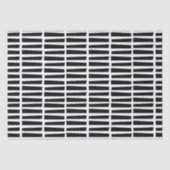 Weefselpapier / Abstracte zwarte lijnen Tissuepapier (Voorkant)