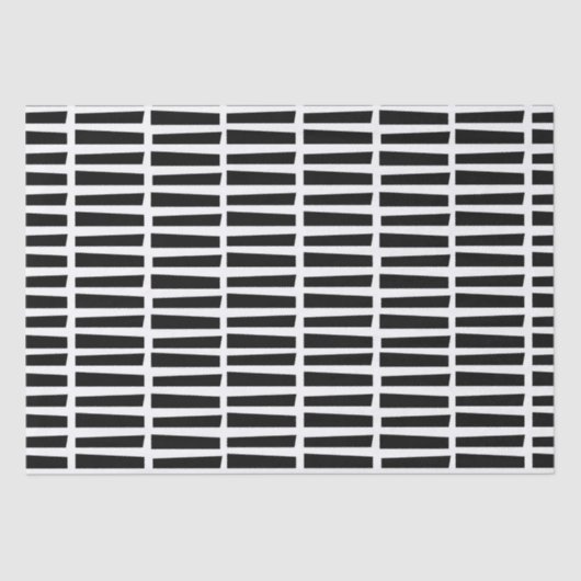 Weefselpapier / Abstracte zwarte lijnen Tissuepapier (Voorkant)