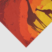 Weefselpapier — Afrikaanse Safari Giraffe Sun Tissuepapier (Detail)