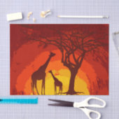 Weefselpapier — Afrikaanse Safari Giraffe Sun Tissuepapier (Craft)