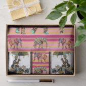 Weefselpapier Afrikaanse vrouwen olifant Tissuepapier (Geschenk)