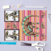 Weefselpapier Afrikaanse vrouwen olifant Tissuepapier (Craft)