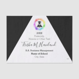 Weefselpapier afstuderen zwart-wit HAMbyWG Tissuepapier