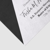 Weefselpapier afstuderen zwart-wit HAMbyWG Tissuepapier (Detail)