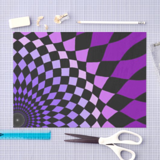 Weefselpapier "Alice Floor" Paars Tissuepapier (Craft)