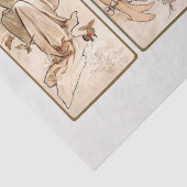 WEEFSELPAPIER : ALPHONS MARIA MUCHA : DE SEIZOEN TISSUEPAPIER (Detail)