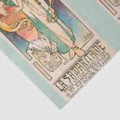 WEEFSELPAPIER : ALPHONS MUCHA : LA SAMARITAINE TISSUEPAPIER (Detail)