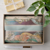 WEEFSELPAPIER : ALPHONS MUCHA : LA SAMARITAINE TISSUEPAPIER (Geschenk)