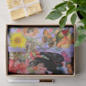 WEEFSELPAPIER ANGEL IN EEN GARDEN MET BUTTERFLIES TISSUEPAPIER (Geschenk)