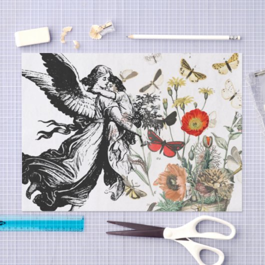 Weefselpapier ANGEL MET STROMEN Tissuepapier (Craft)