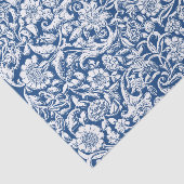 Weefselpapier Antiek Floral ontkoppelen wit blauw Tissuepapier (Detail)