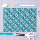 Weefselpapier - Aquamarijn kristallen Tissuepapier (Craft)