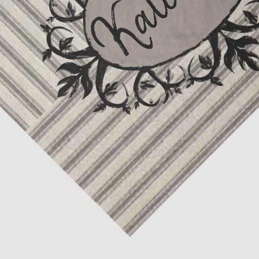 Weefselpapier beige zwarte streep tissuepapier (Detail)