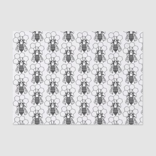 Weefselpapier - bijen tissuepapier (Voorkant)
