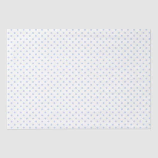 Weefselpapier/blauw pokdots tissuepapier (Voorkant)