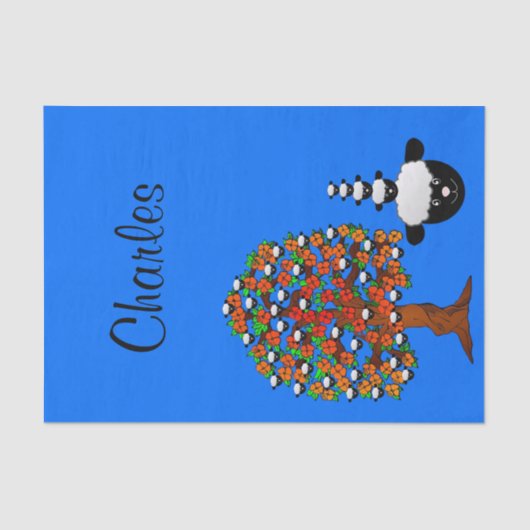 Weefselpapier Blauw Tissuepapier (Voorkant)