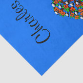 Weefselpapier Blauw Tissuepapier (Detail)