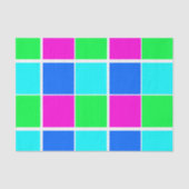 Weefselpapier Blauwe groene roze kleuren Tissuepapier (Voorkant)