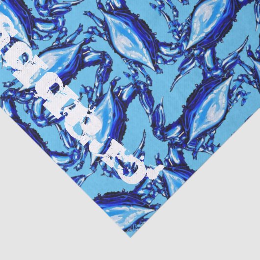 Weefselpapier Blauwe krabben Tissuepapier (Detail)