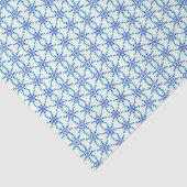 Weefselpapier Blauwe sneeuwvlokken Tissuepapier (Detail)