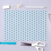 Weefselpapier Blauwe sneeuwvlokken Tissuepapier (Craft)