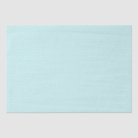 Weefselpapier/Blauwgroen pooldots Tissuepapier (Voorkant)