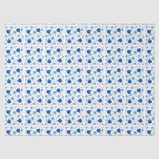 Weefselpapier/-bloemen en -ladybugs tissuepapier (Voorkant)