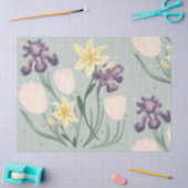 Weefselpapier, bloemig tissuepapier (Craft)