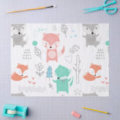 WEEFSELPAPIER : BOSBOUWFOX TISSUEPAPIER (Craft)