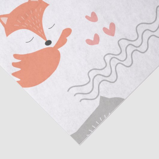 WEEFSELPAPIER : BOSBOUWFOX TISSUEPAPIER (Detail)