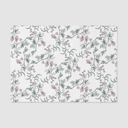 Weefselpapier Botanische schelp en lade Liner 18 l Tissuepapier (Voorkant)