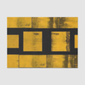 Weefselpapier branden Geel zwart Tissuepapier (Voorkant)