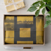 Weefselpapier branden Geel zwart Tissuepapier (Geschenk)