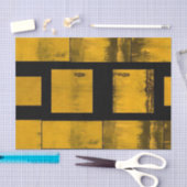 Weefselpapier branden Geel zwart Tissuepapier (Craft)