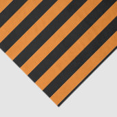 Weefselpapier BREEDSTRIPEN ZWART EN ORANJE Tissuepapier (Detail)